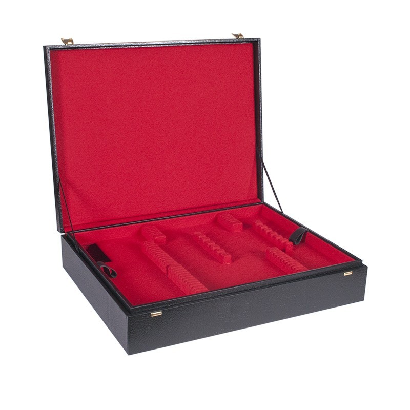 cutlery-case-with-insert-tray 12 vismessen en 12 visvorken - luxe bestekkoffer - Afbeelding 1