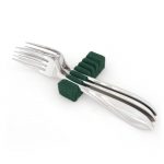 Bestekhouder voor 6 tafelvorken of dessertvorken donkergroen (I-serie)