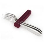 Bestekhouder voor 12 tafelvorken of dessertvorken wijnrood (I-serie)