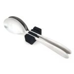 Bestekhouder voor 3 serveerdelen zwart (I-serie)